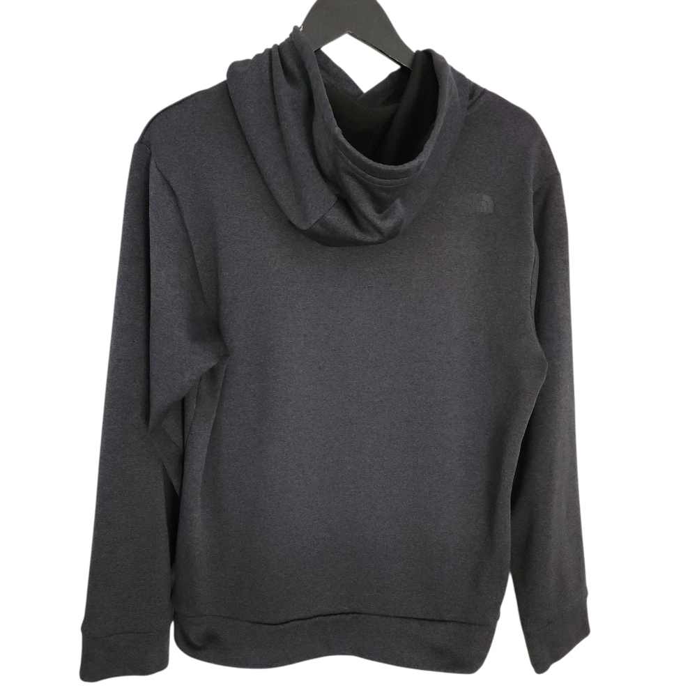 The North Face Men’s Heathered Charcoal Logo Fleece Pullover Hoodie M - like new - Picture 6 of 13